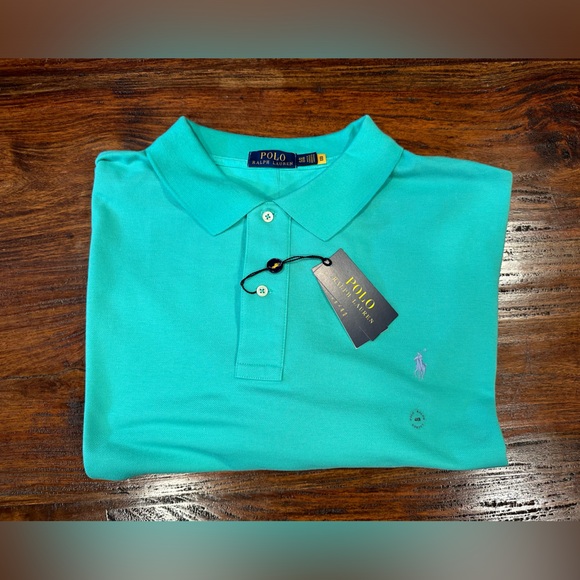 NWT!Polo Ralph Lauren Men's Knit Classic Green Performance Golf Stretch Polo 4XB - Picture 6 of 9